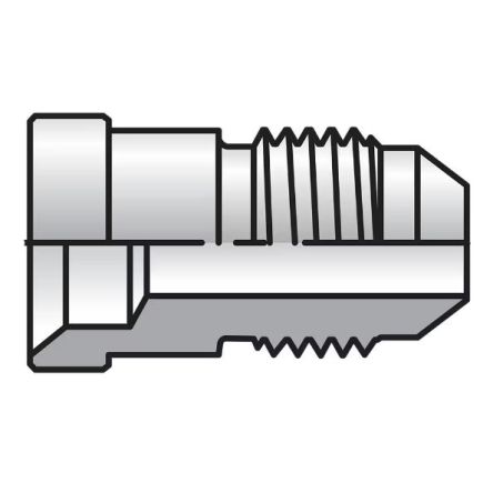 Parker Gerader Hydraulik-Gewindeadapter (Redzierstück), UNF 7/8-14 Außengewinde - UNF 7/16-20 Innengewinde