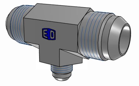 Parker Hydraulischer Winkelgewindeadapter, UNF 1 1/16-12 Außengewinde - UNF 1 1/16-12 Außengewinde