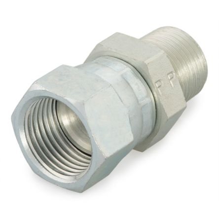 Parker Racor Hidráulico,, 4 F6X-S, Connector A NPTF 1/8 Macho, Connector B UNF 7/16-20 Hembra