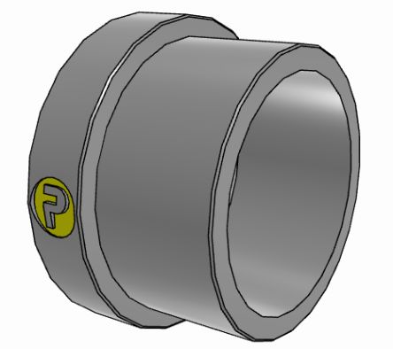 Parker T-Lok, Hydraulikanschluss, Rohr-Übergangsmuffe, Stahl