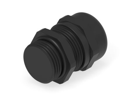 Entrelec 1SNG Series Black PA 6 Cable Gland, M12 Thread, 4mm Min, 8mm Max, IP66, IP68