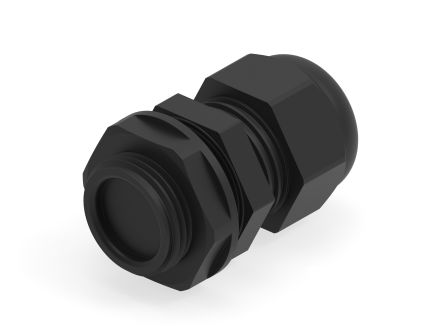 Entrelec 1SNG Series Black PA 6 Cable Gland, M20 Thread, 6mm Min, 12mm Max, IP66, IP68