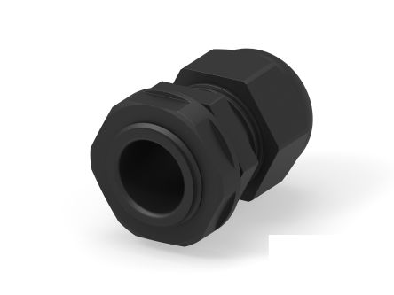 Entrelec 1SNG Series Black PA 6 Cable Gland, PG13.5 Thread, 6mm Min, 12mm Max, IP66, IP68
