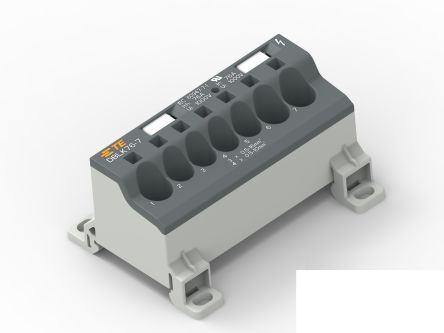 Entrelec Stecken Verteilerblock 7-polig, 16 → 4 AWG, 85A / 1 KV, 1.5 → 25mm², IP20