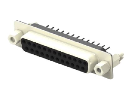 TE Connectivity 2301841 Sub-D Steckverbinder Buchse Vertikal, 25-polig / Raster 2.77mm, Für Platinenmontage