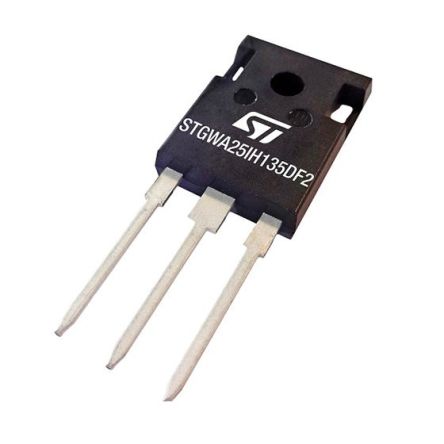 STMicroelectronics IGBT / 25 A ±20V Max., 1350 V 340 W, 3-Pin TO-247 Bidirektional-Kanal