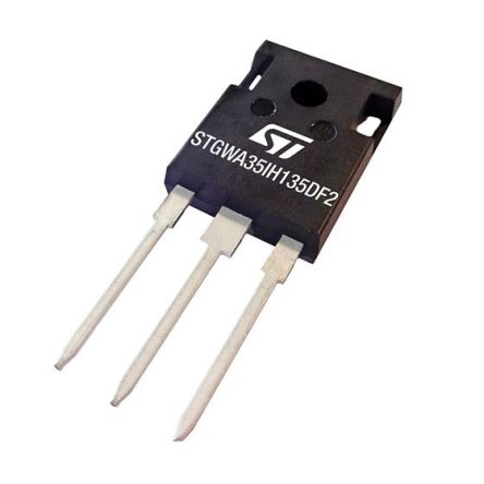 STMicroelectronics IGBT, STGWA35IH135DF2, Bidireccional-Canal, 35 A, 1350 V, TO-247, 3-Pines 1