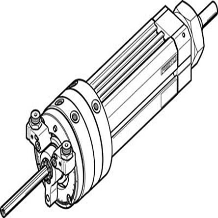 Festo Attuatore Rotante Pneumatico, Doppio Effetto, Foro Da 20mm, Rotazione Di 270°, 8 Bar Max