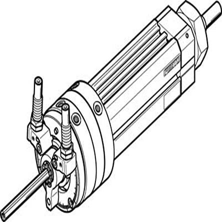 Festo Pneumatischer Drehantrieb, Drehwinkel 246°, Bohrung Ø 20mm, 8 Bar