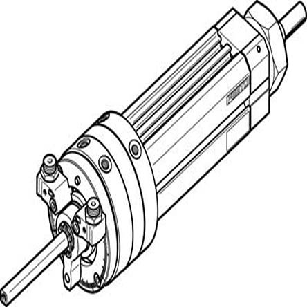 Festo Pneumatischer Drehantrieb, Drehwinkel 270°, Bohrung Ø 20mm, 8 Bar