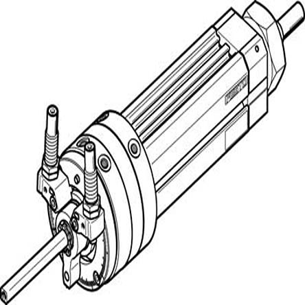 Festo Pneumatischer Drehantrieb, Drehwinkel 246°, Bohrung Ø 25mm, 8 Bar