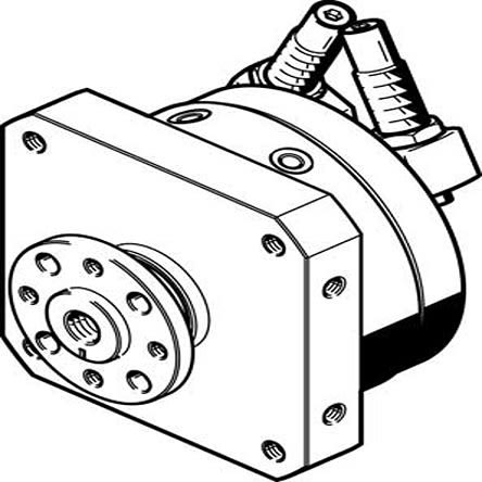 Festo Pneumatischer Drehantrieb, Drehwinkel 246°, Bohrung Ø 32mm, 10 Bar