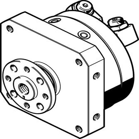 Festo Pneumatischer Drehantrieb, Drehwinkel 270°, Bohrung Ø 32mm, 10 Bar