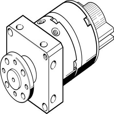 Festo Pneumatischer Drehantrieb, Drehwinkel 180°, Bohrung Ø 6mm, 8 Bar