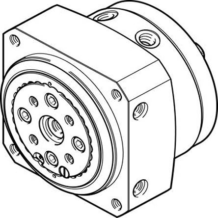 Festo Pneumatischer Drehantrieb, Drehwinkel 270°, Bohrung Ø 63mm, 10 Bar