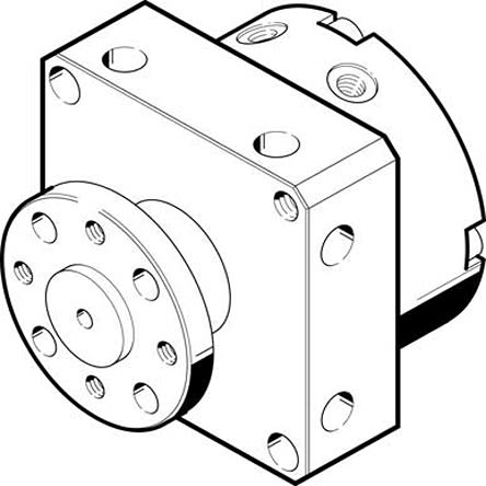 Festo Pneumatischer Drehantrieb, Drehwinkel 90°, Bohrung Ø 8mm, 8 Bar