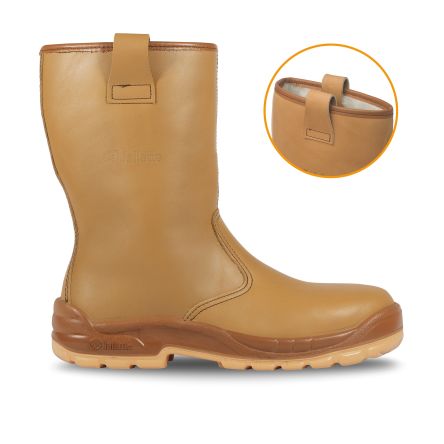 Jallatte JALFRIGG SAS Unisex Sicherheitsstiefel Beige, Mit Zehen-Schutzkappe EN20345 S3, Größe 40 / UK 6.5