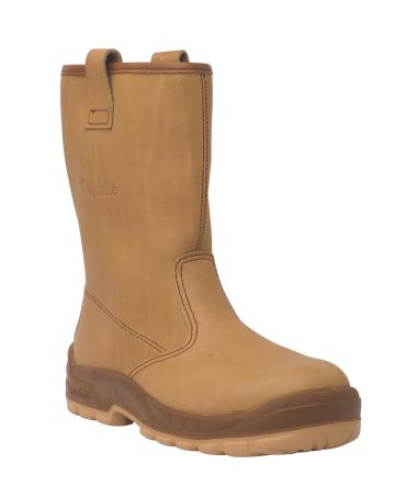 Jallatte JALHAKA SAS Unisex Sicherheitsstiefel Beige, Mit Zehen-Schutzkappe EN20345 S3, Größe 38 / UK 5