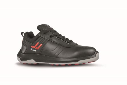 Jallatte JALINO SAS Mens Black, Grey, Red Toe Capped Safety Shoes, UK 6, EU 39