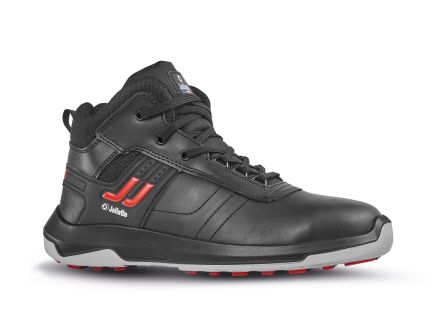 Jallatte JALPOLYXO SAS Black, Grey, Red Aluminium Toe Capped Mens Safety Shoe, UK 3, EU 36