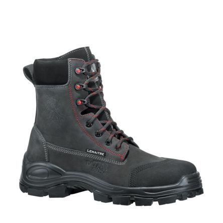 LEMAITRE SECURITE Bottes De Sécurité DISCOVER, Unisexe, T 47, Noir, Gris, Rouge, S3, SRC, Antistatiques