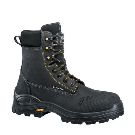 LEMAITRE SECURITE ENERGY Unisex Sicherheitsstiefel Schwarz, Mit Zehen-Schutzkappe EN20345 S3, Größe 38 / UK 5