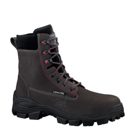 LEMAITRE SECURITE STELVIO Unisex Sicherheitsstiefel Schwarz, Mit Zehen-Schutzkappe EN20345 S3, Größe 35 / UK 2