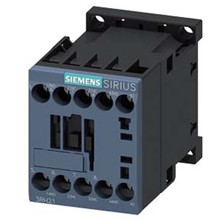 Siemens SIRIUS 3RH2 Hilfsschütz / 100 V AC Spule, 4 -polig 2 NO (Schließer) + 2 NC (Öffner), 690 V AC / 10 A