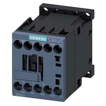 Siemens SIRIUS 3RH2 Hilfsschütz / 120 V AC Spule, 4 -polig 2 NO (Schließer) + 2 NC (Öffner), 690 V AC / 10 A