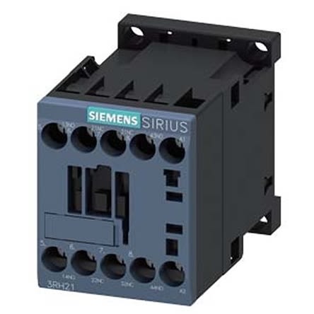 Siemens SIRIUS 3RH2 Hilfsschütz / 277 V AC Spule, 4 -polig 2 NO (Schließer) + 2 NC (Öffner), 690 V AC / 10 A