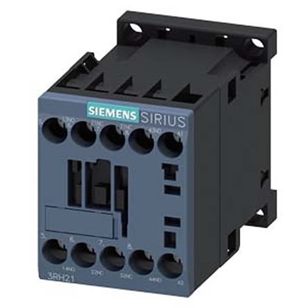 Siemens SIRIUS 3RH2 Hilfsschütz / 480 V AC Spule, 4 -polig 2 NO (Schließer) + 2 NC (Öffner), 690 V AC / 10 A
