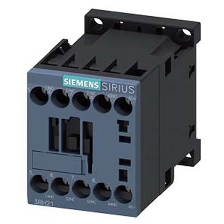 Siemens 3RH2 Series Contactor Relay, 60 V Dc Coil, 4-Pole, 10 A, 2NO + 2NC, 690 V Ac