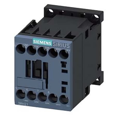 Siemens Contacteur Série 3RH2, 4 Pôles, 2NO + 2NC, 10 A, 72 - 125 V C.c.