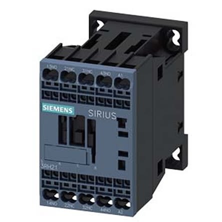 Siemens SIRIUS 3RH2 Hilfsschütz / 48 V AC Spule, 4 -polig 2 NO (Schließer) + 2 NC (Öffner), 690 V AC / 10 A