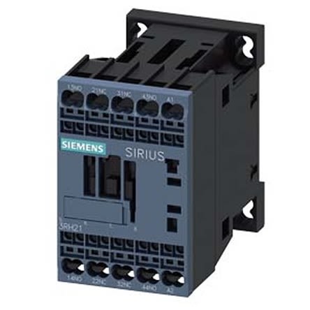 Siemens 3RH2 Series Contactor Relay, 400 V Ac Coil, 4-Pole, 10 A, 2NO + 2NC, 690 V Ac