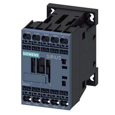 Siemens SIRIUS 3RH2 Hilfsschütz / 400 V AC Spule, 4 -polig 2 NO (Schließer) + 2 NC (Öffner), 690 V AC / 10 A