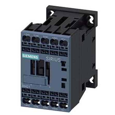 Siemens Relè Contattore, Serie 3RH2, 4 Poli, 2 NO + 2NC, 10 A, Bobina 60 V C.c.