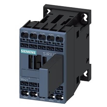 Siemens SIRIUS 3RH2 Hilfsschütz / 230 V AC Spule, 4 -polig 2 NO (Schließer) + 2 NC (Öffner), 690 V AC / 10 A