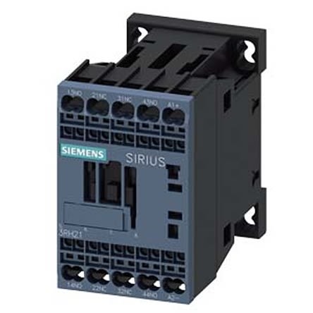 Siemens Contacteur Série 3RH2, 4 Pôles, 2NO + 2NC, 10 A, 110 V C.c.