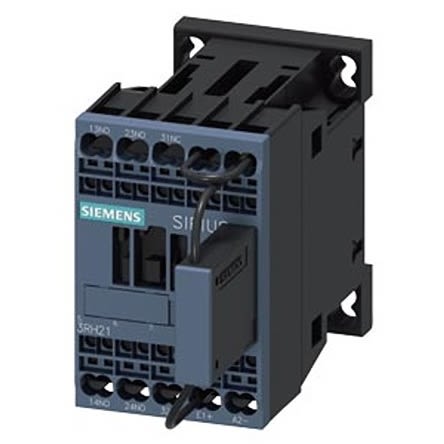 Siemens Relé De Contactor SIRIUS 3RH2 De 4 Polos, 2 NA + 1 NC, 10 A, Bobina 220 V Dc