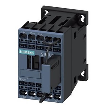 Siemens SIRIUS 3RH2 Hilfsschütz / 24 V DC Spule, 4 -polig 2 NO (Öffner) + 1 NC (Schließer), 690 V AC / 10 A