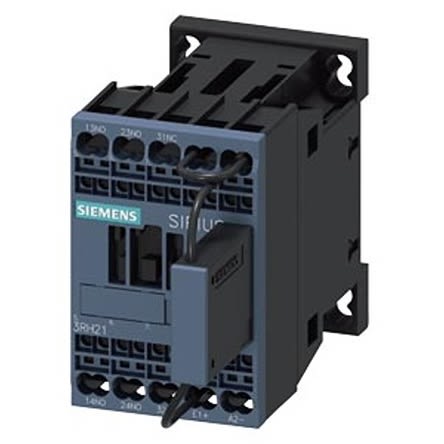 Siemens Relé De Contactor SIRIUS 3RH2 De 4 Polos, 2 NA + 1 NC, 10 A, Bobina 72 V Dc