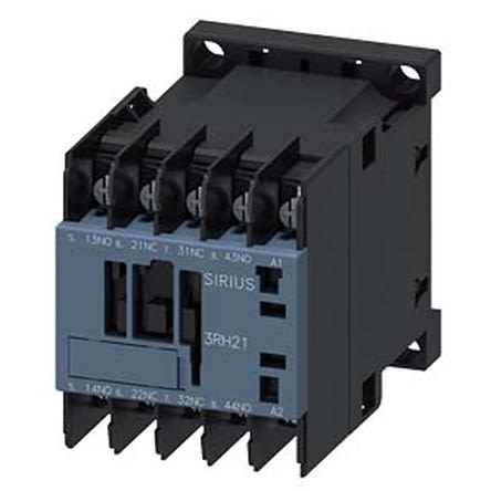 Siemens 3RH2 Series Contactor Relay, 400 V Ac Coil, 4-Pole, 10 A, 2NO + 2NC, 690 V Ac