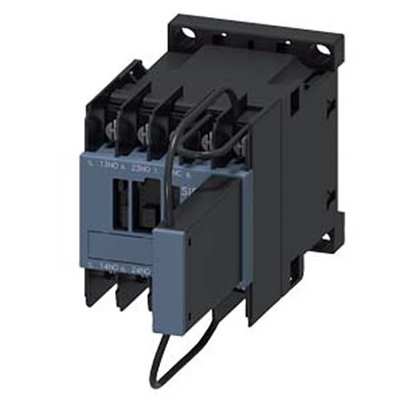 Siemens SIRIUS 3RH2 Hilfsschütz / 24 V DC Spule, 4 -polig 2 NO (Öffner) + 1 NC (Schließer), 690 V AC / 10 A