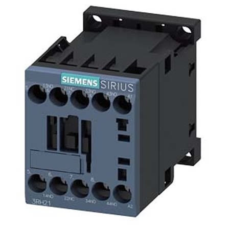 Siemens 3RH2 Series Contactor Relay, 400 V Ac Coil, 4-Pole, 10 A, 3NO + 1NC, 690 V Ac