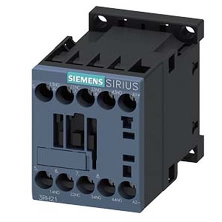 Siemens SIRIUS 3RH2 Hilfsschütz / 12 V DC Spule, 4 -polig 3 NO (Schließer) + 1 NC (Öffner), 690 V AC / 10 A