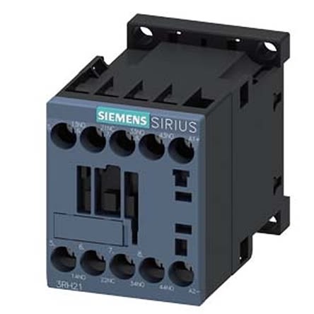 Siemens SIRIUS 3RH2 Hilfsschütz / 24 V DC Spule, 4 -polig 3 NO (Schließer) + 1 NC (Öffner), 690 V AC / 10 A
