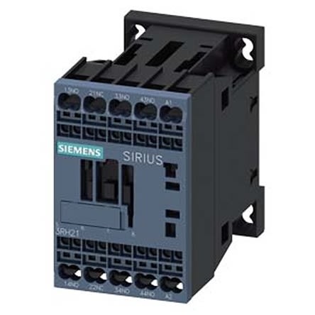 Siemens Relé De Contactor SIRIUS 3RH2 De 4 Polos, 3 NA + 1 NC, 10 A, Bobina 48 V Ac