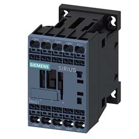 Siemens Relé De Contactor SIRIUS 3RH2 De 4 Polos, 3 NA + 1 NC, 10 A, Bobina 125 V Dc