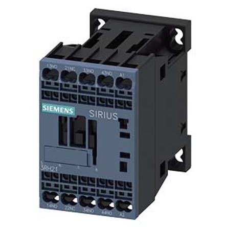 Siemens SIRIUS 3RH2 Hilfsschütz / 110 V AC Spule, 4 -polig 3 NO (Schließer) + 1 NC (Öffner), 690 V AC / 10 A